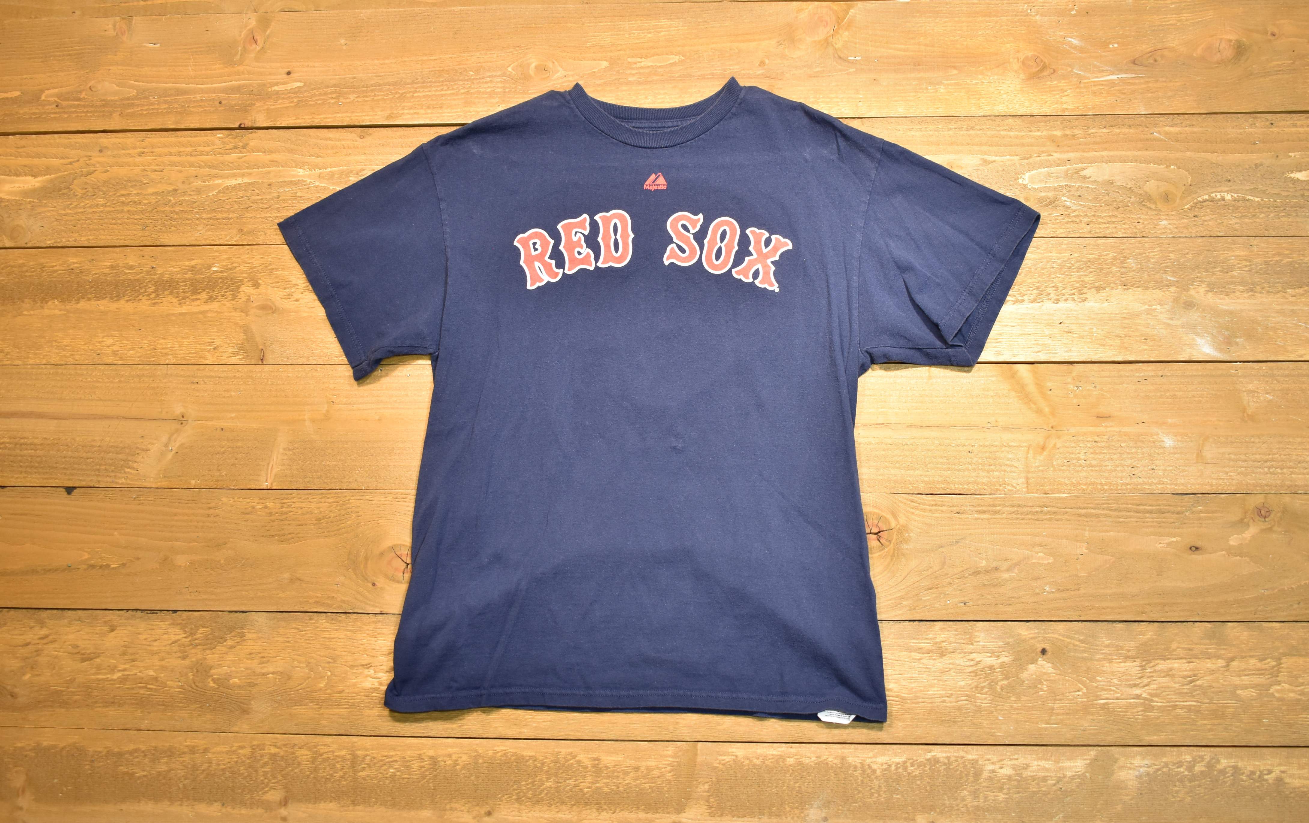 Boston Red Sox MLB baseball T-shirt large majestic used 31 Lester