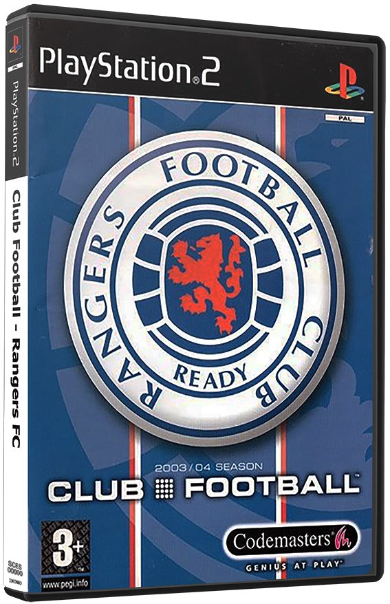 Club Football - Rangers FC PS2 Sony Playstation 2 Used Video Game PS2