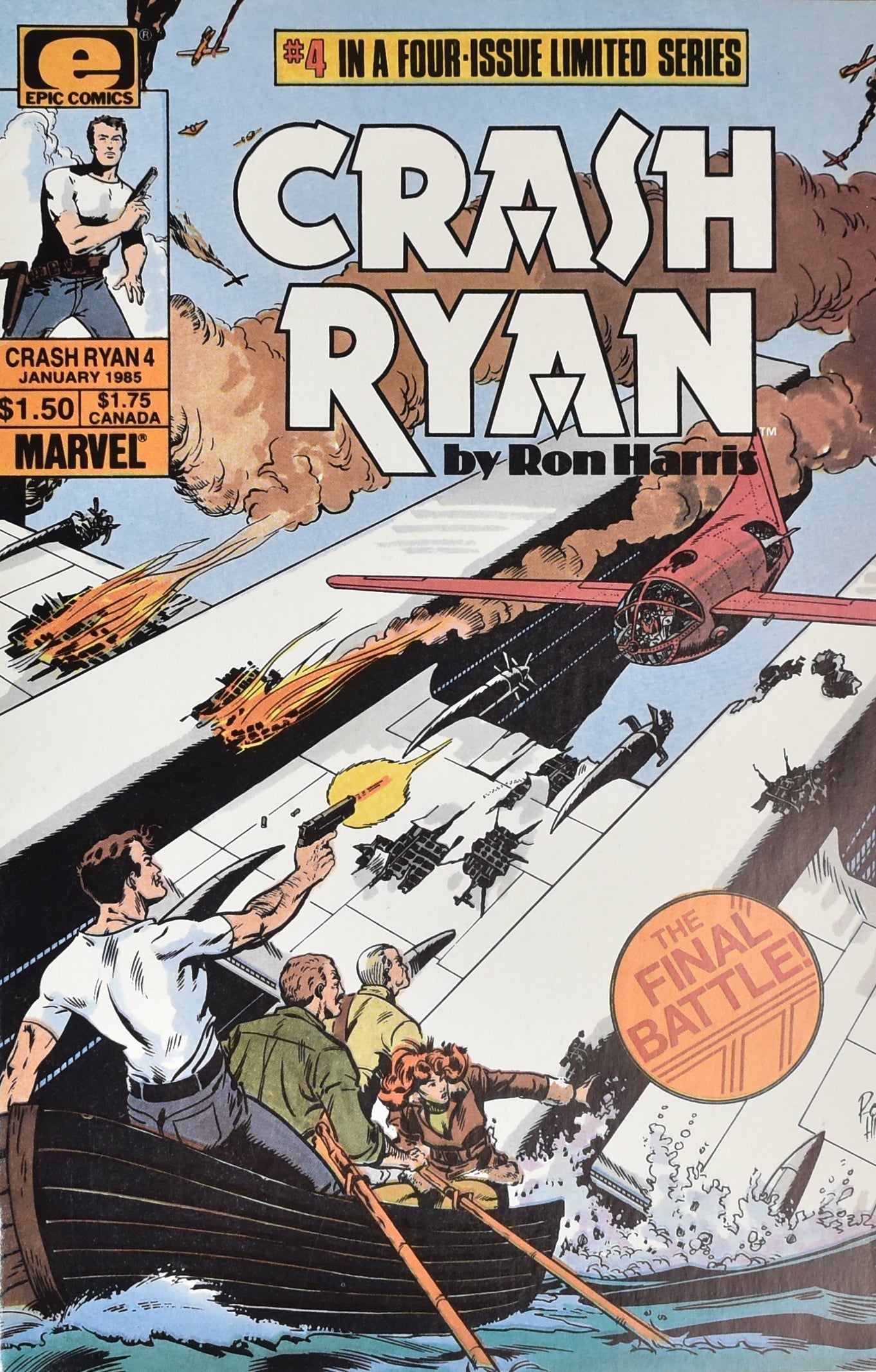 Crash Ryan 4 of 4 Comic Book Epic Comics Marvel