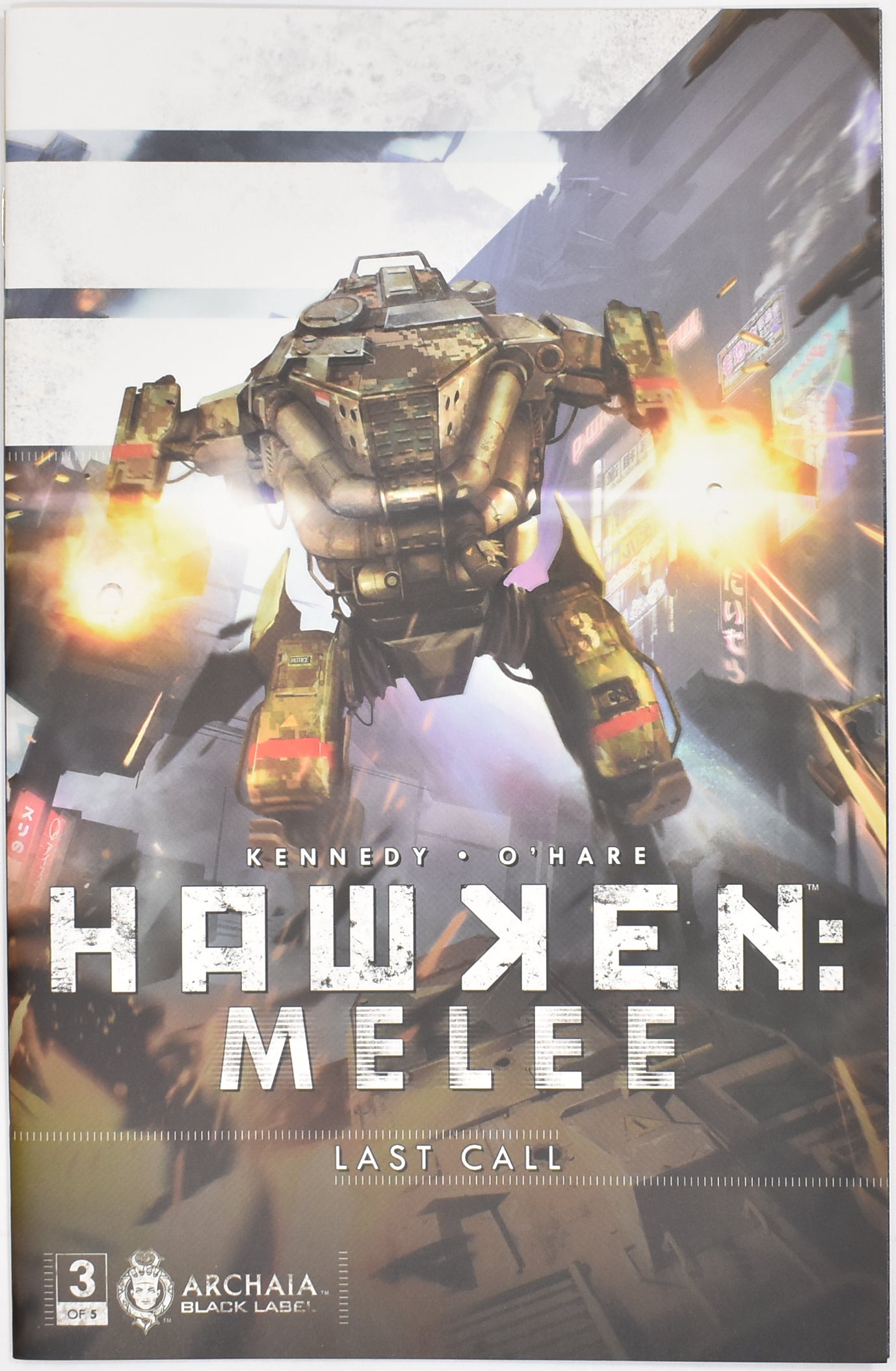 Hawken Melee Last Call Archaia 3 of 5 Comic Book