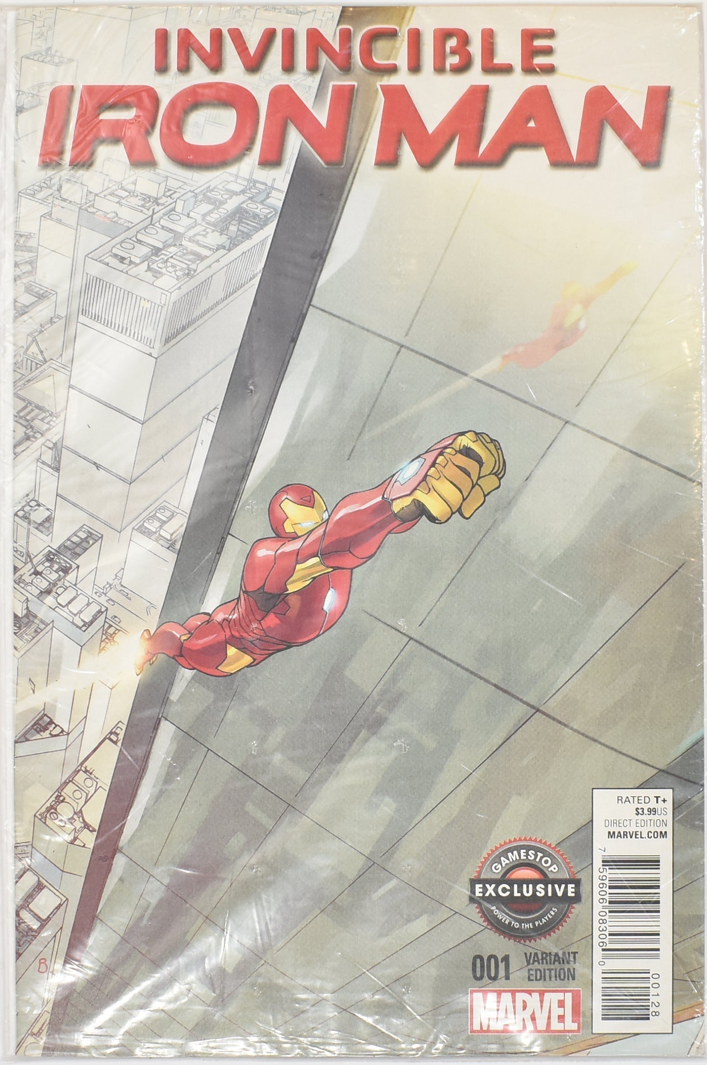 Invincible Iron Man 001 Game Stop Exclusive Variant Comic Book