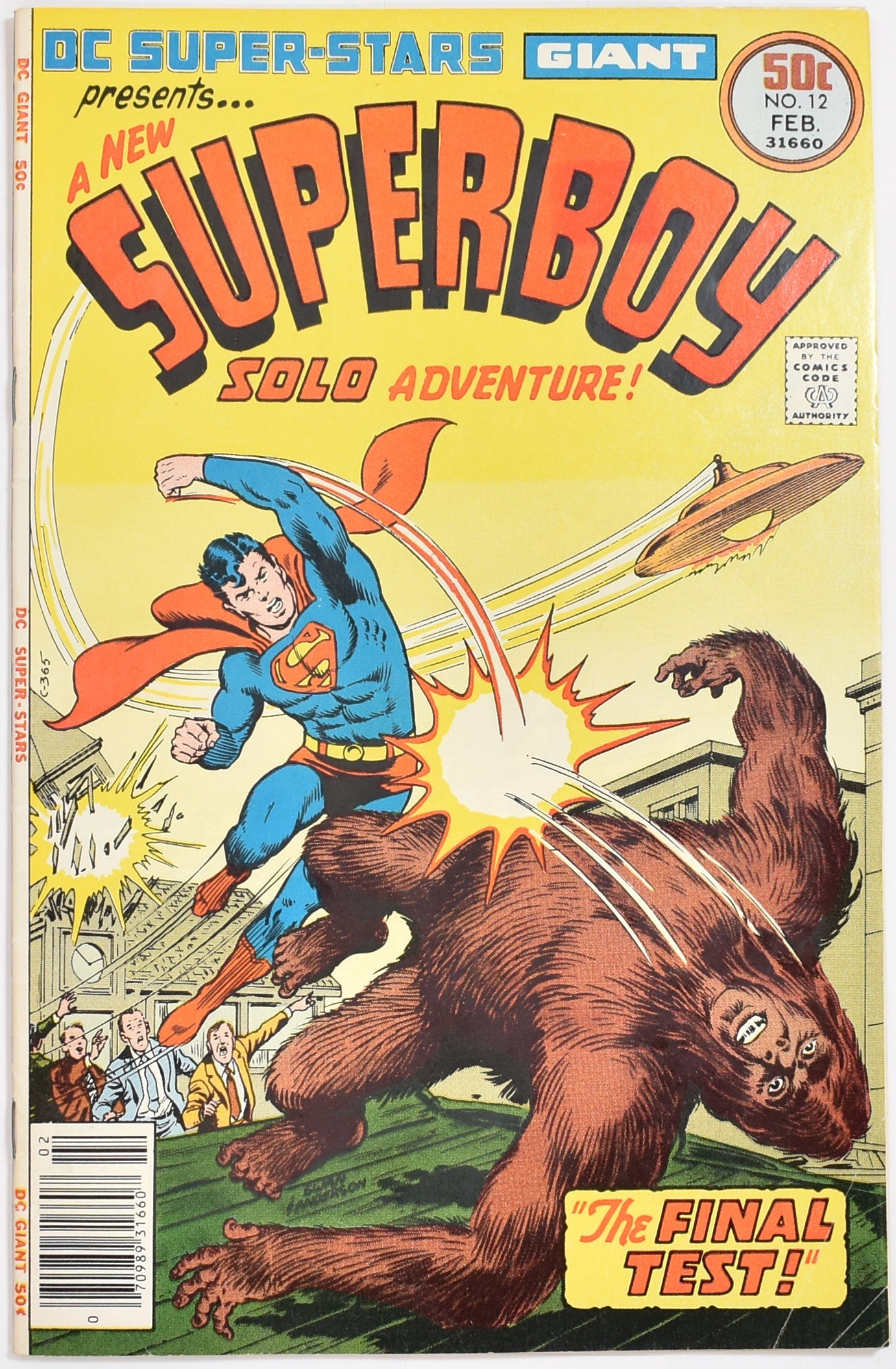 Super Boy No 12 Comic Book Dc Super Star Giant Feb 31660