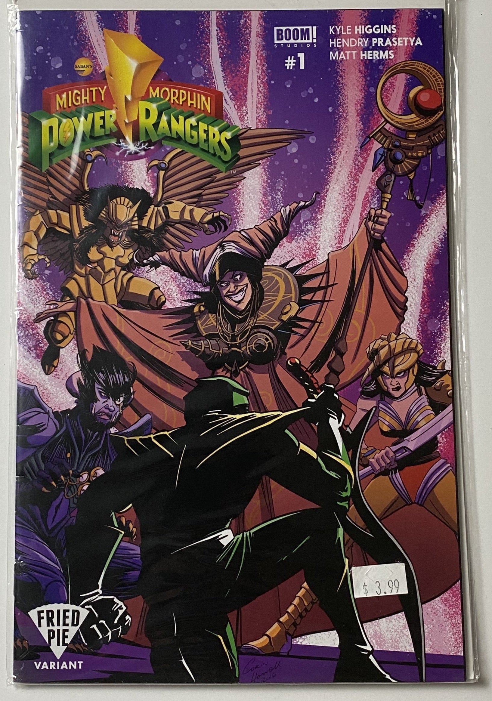 Mighty Morphin Power rangers Boom Studios 1 Fried Pie Variantc