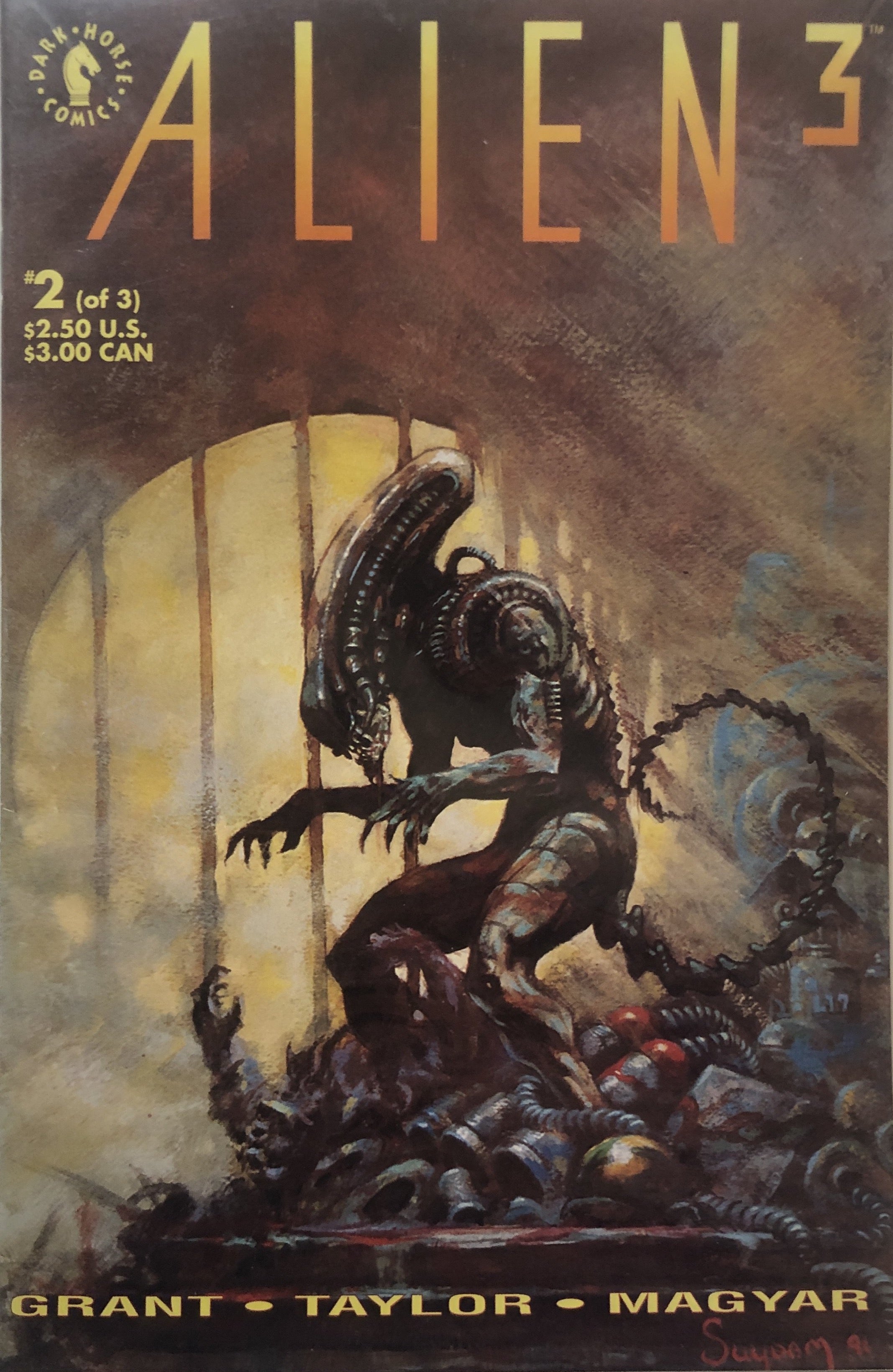 Alien 3 Comic Book 2 of 3 Grant Taylor Magyar Dark Horse Comics Comic book