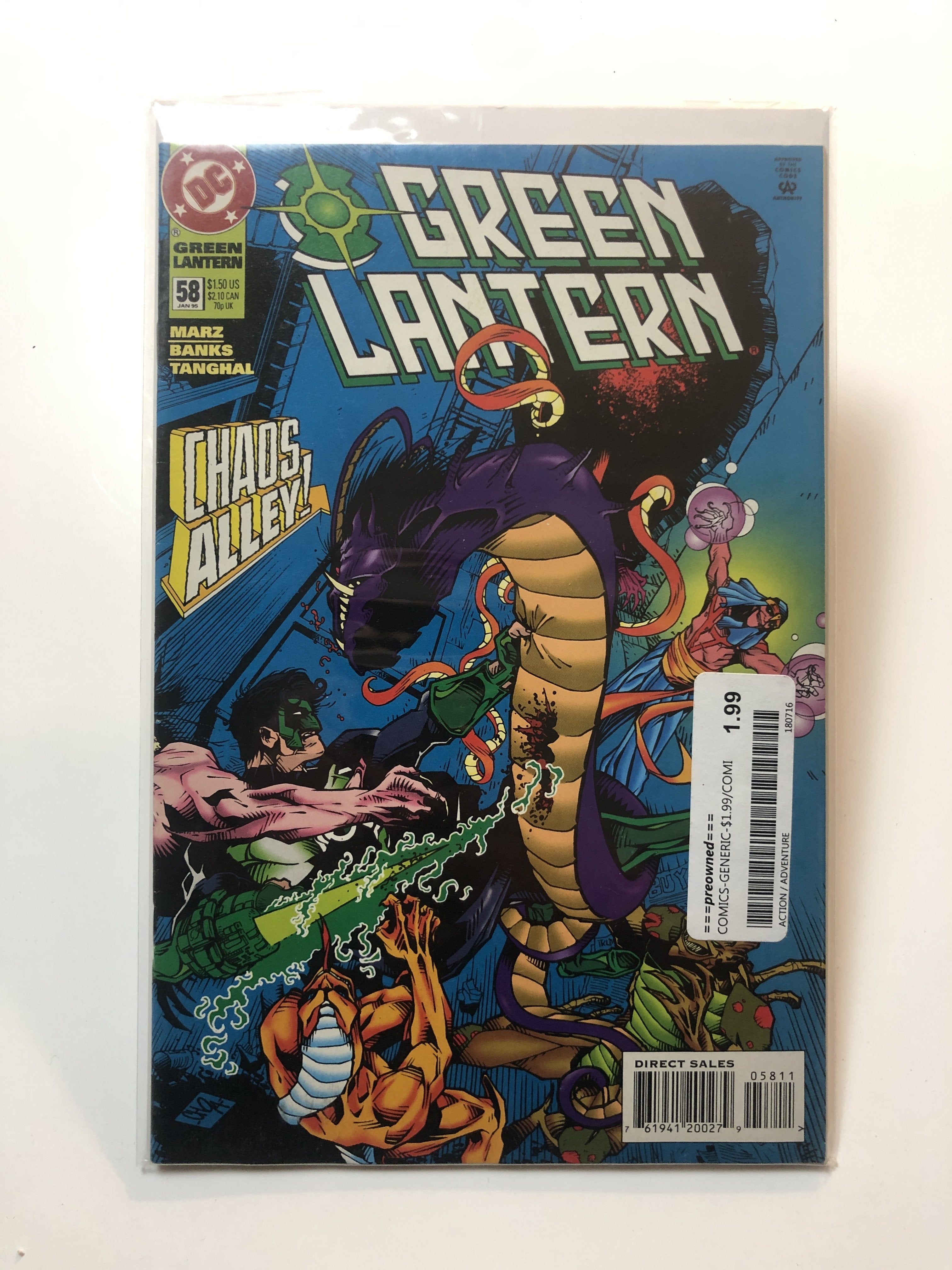 Green Lantern 58 Dc Comics Chaos Alley Dc Comics