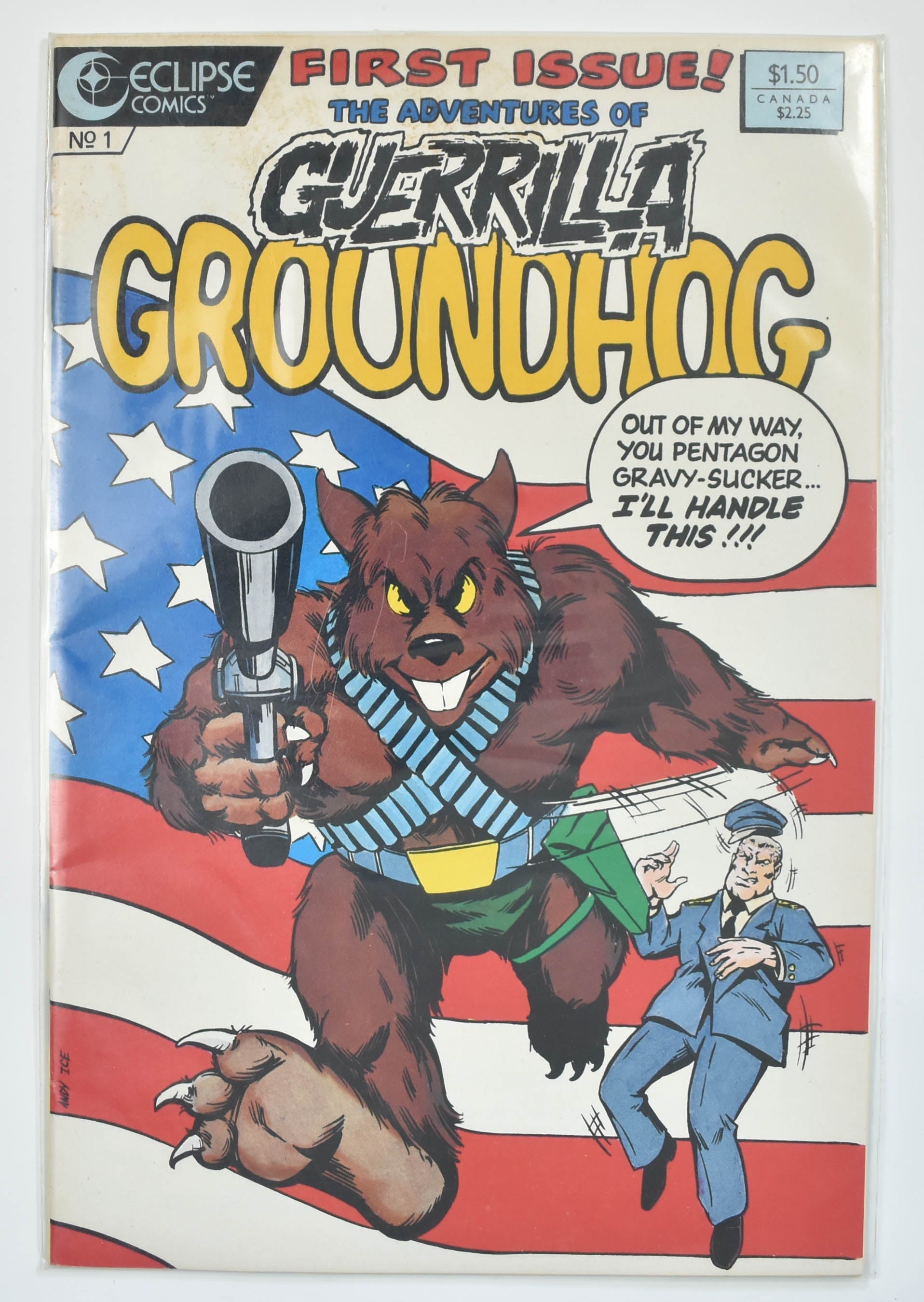 Guerrilla Groundhog No. 1 Comic Book Eclipse Comics CANADA