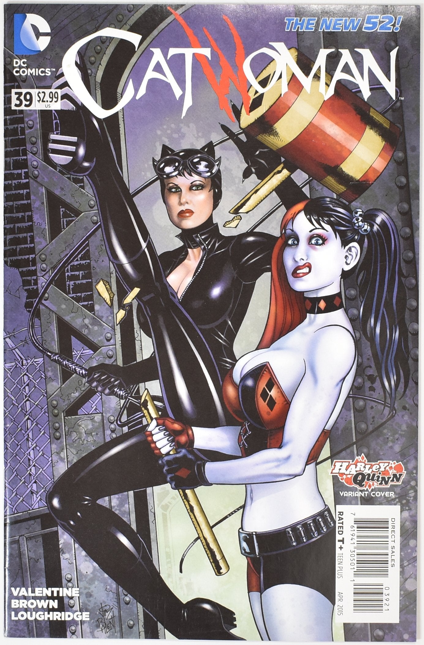 Cat Woman 39 Dc Comics Comic Book The New 52 Harley Quinn Variant Cover