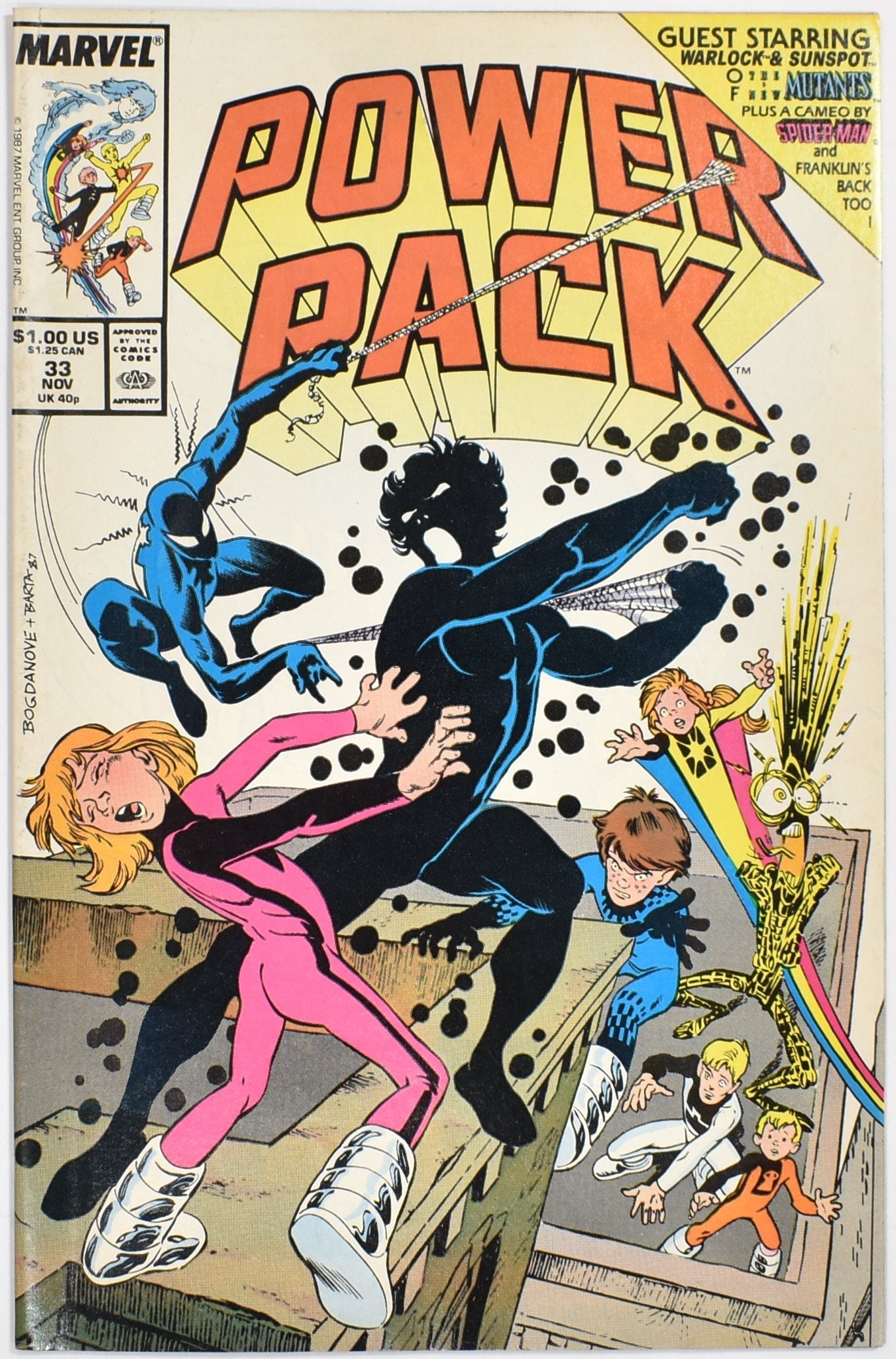 Power Pack 33 NOV Marvel Comic Book
