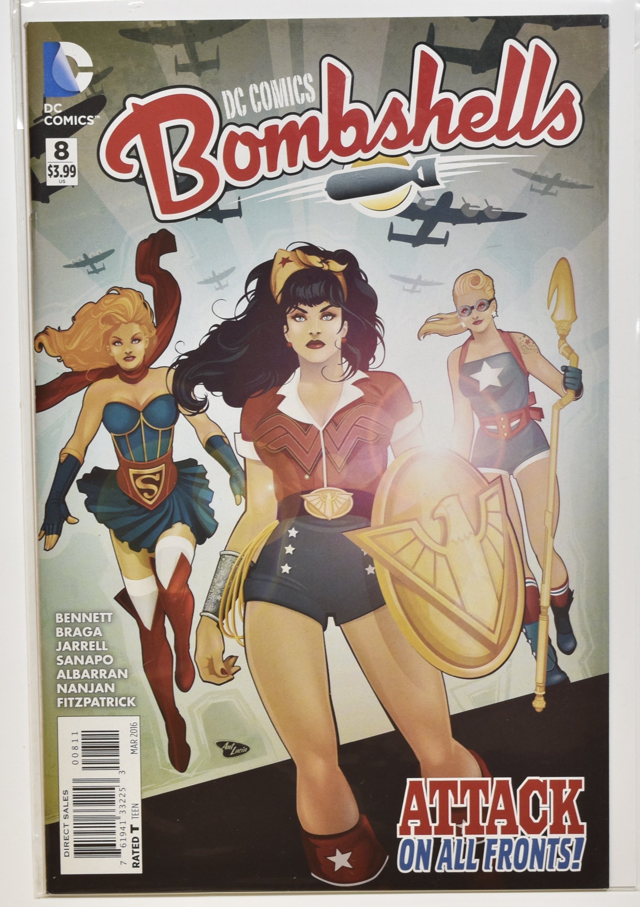 Bomb Shells Dc Comic Book 8 Attack on all Fronts