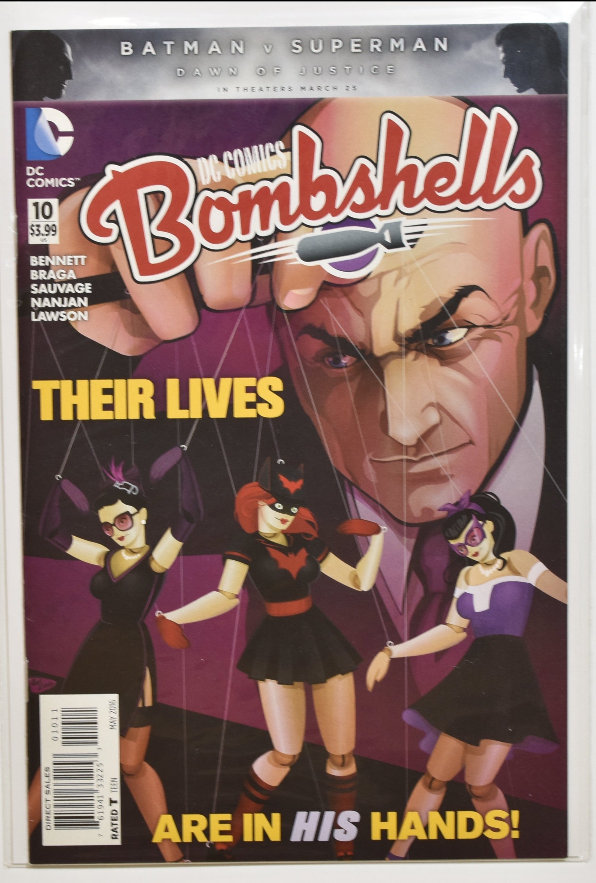 Bomb Shells Dc Comic Book 10  Their Lives Are His Hands