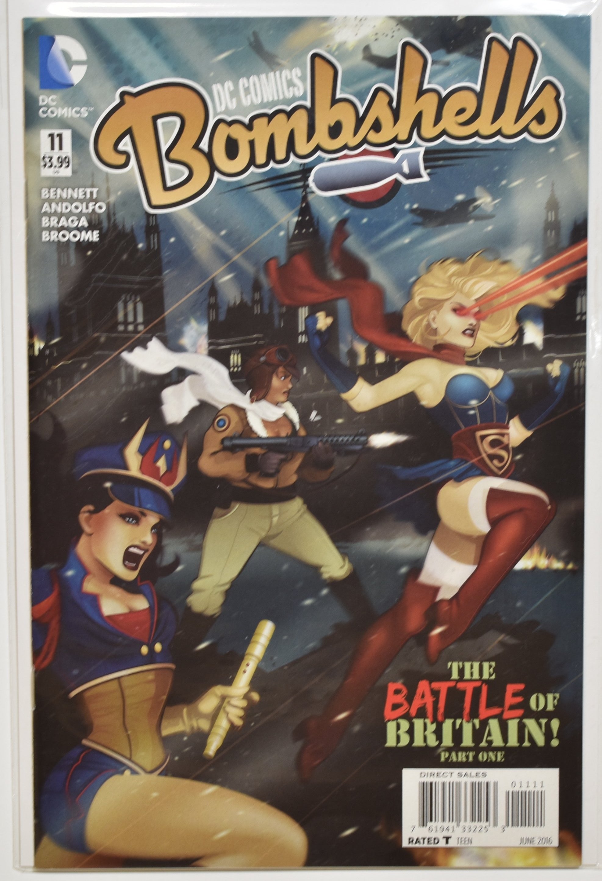 Bomb Shells Dc Comic Book 11 The Battle of Britain Part one