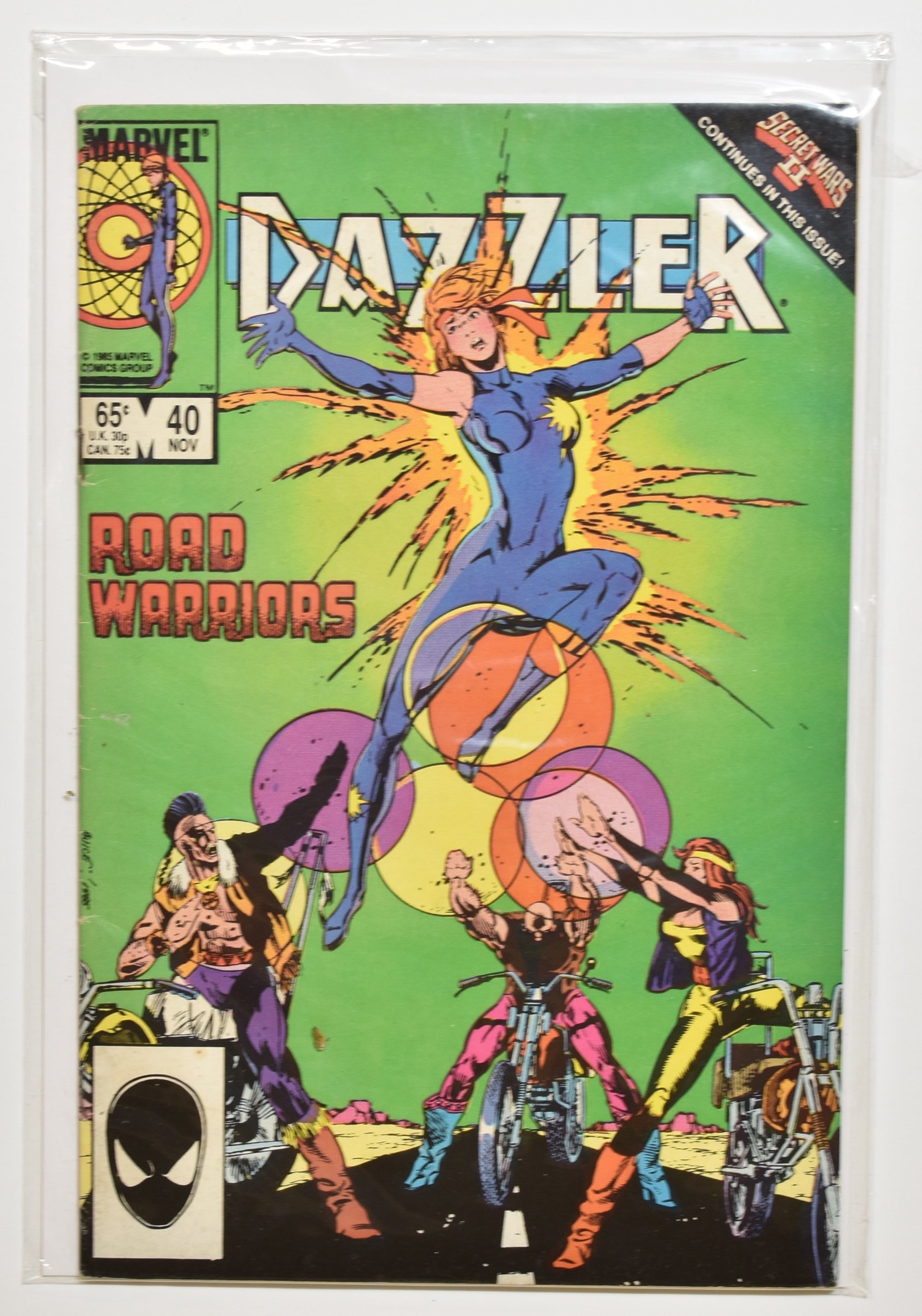 Dazzler 40 Nov Road Warriors Marvel Comics