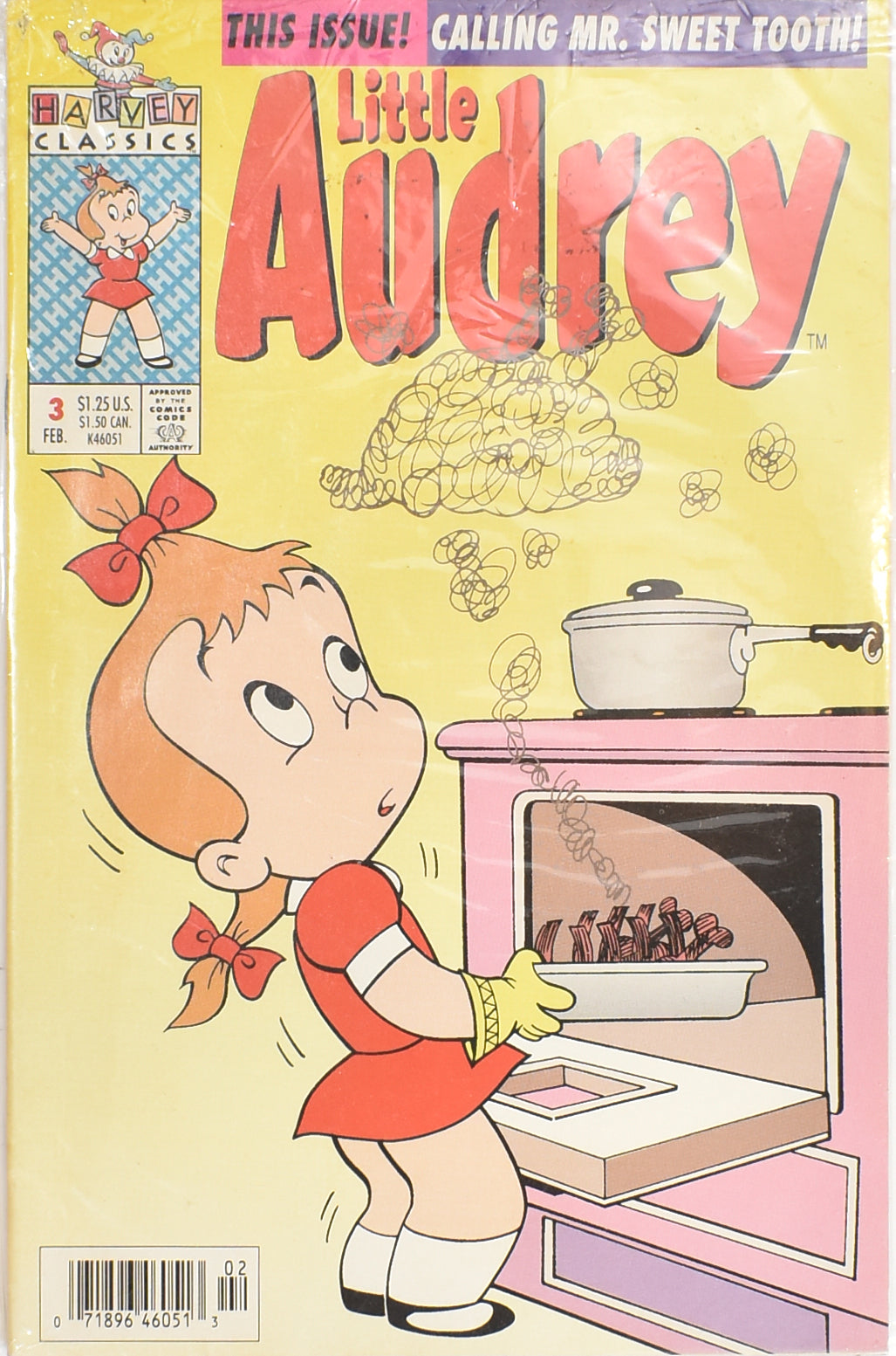 Little Audrey Comic Book 3 Feb. Harvey Classics