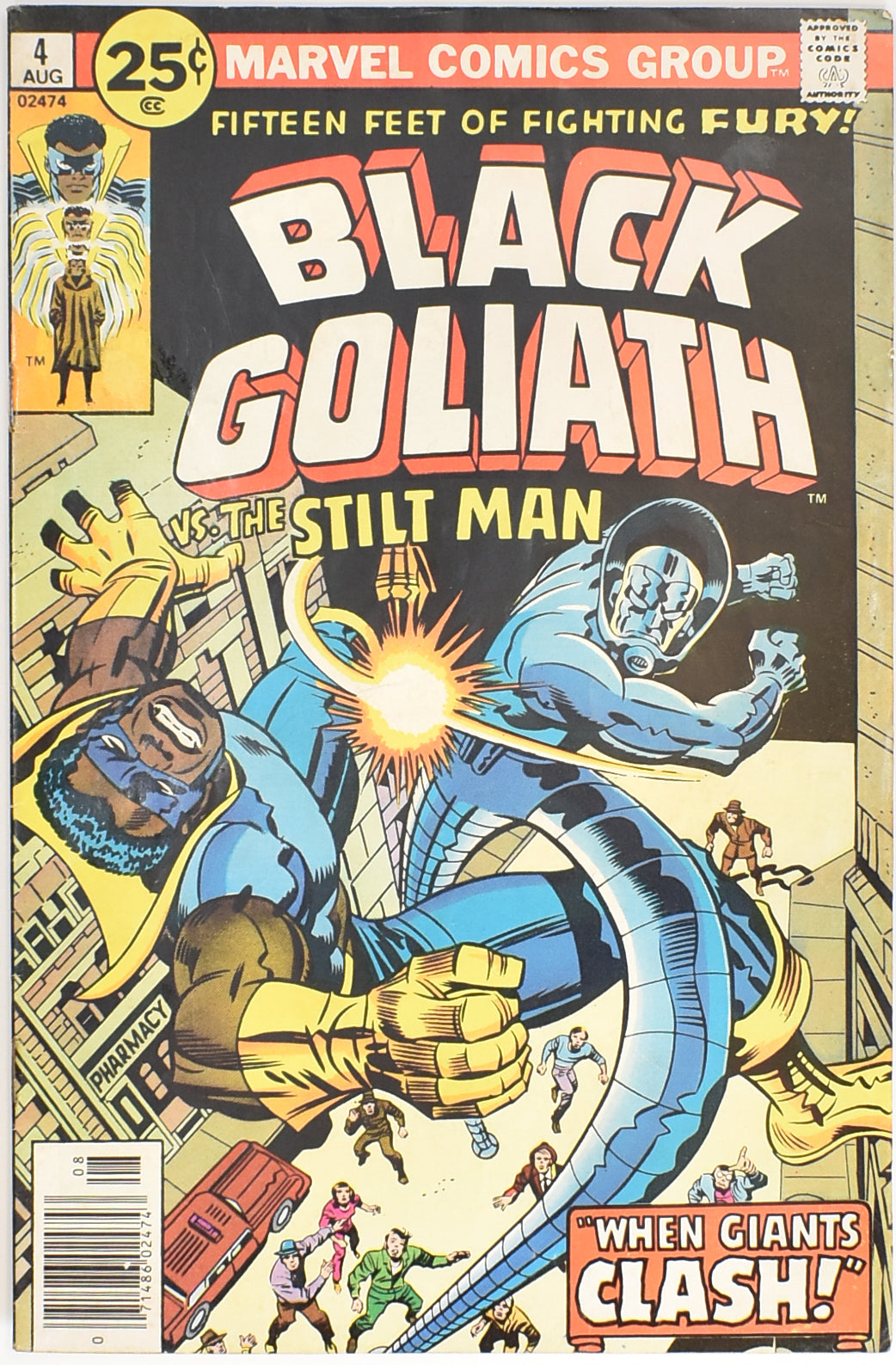 Black Goliath Vs The Stilt Man 4 Comic Book Marvel