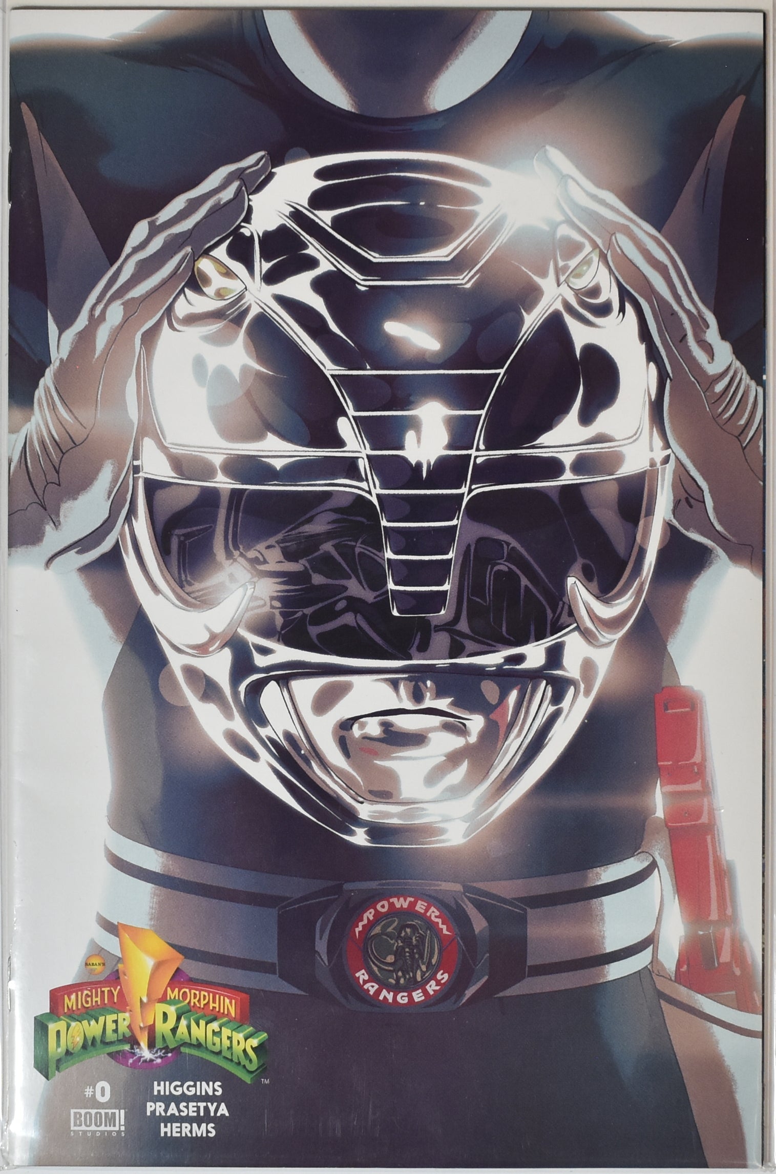Power Rangers Black Rangers Variant Helmet Boom Studios 0 Comic Book