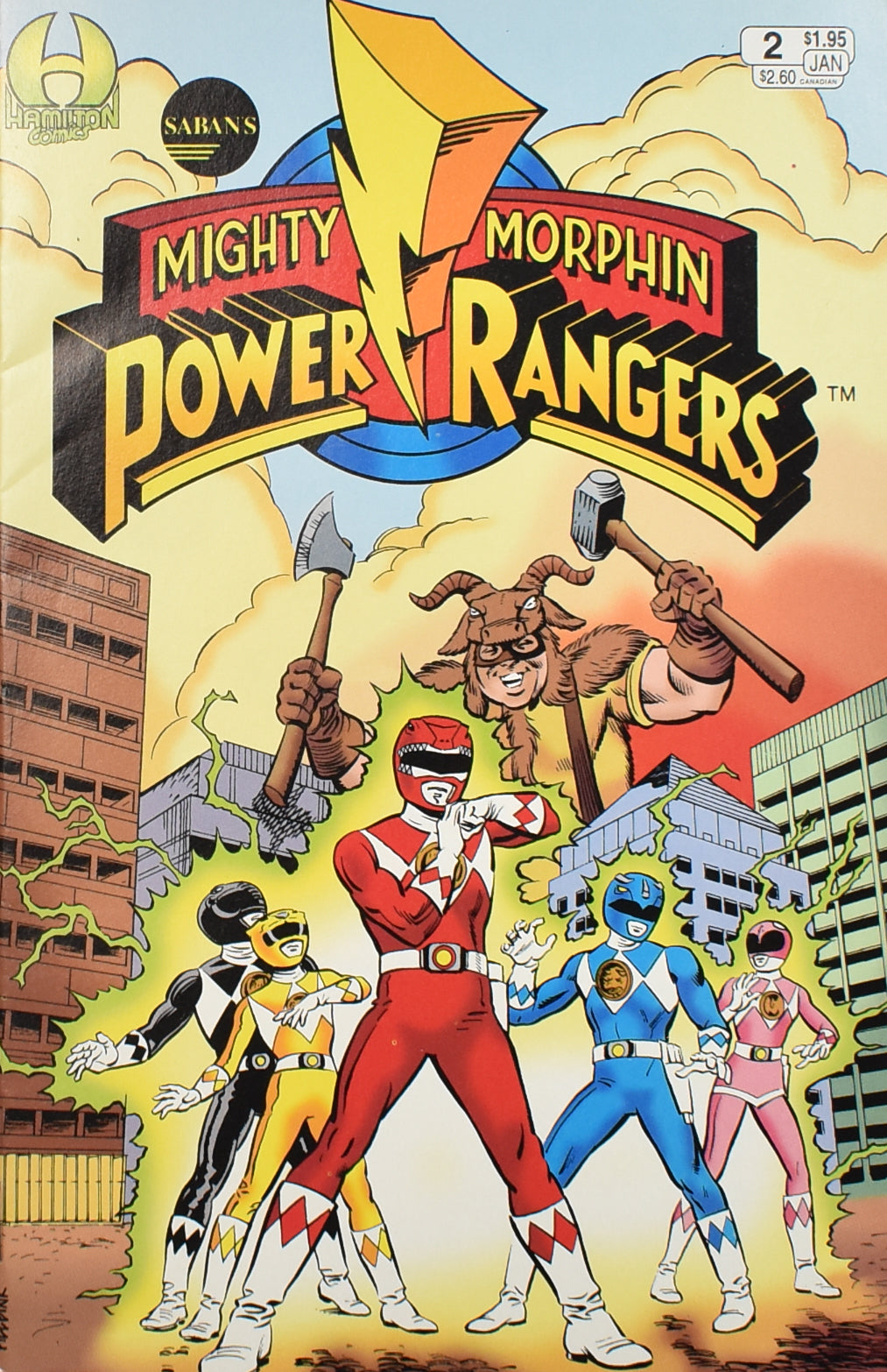 Mighty Morphin Power Rangers Comic Book 2 Sabans Hamilton Comics JAN