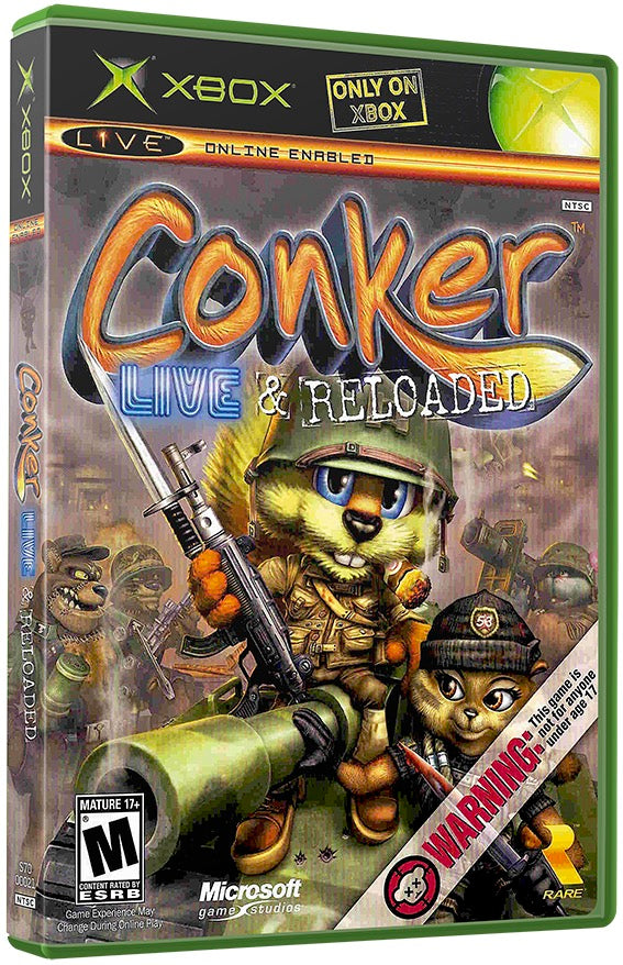 Conker - Live and Reloaded Used Microsoft XBOX Original Video Game