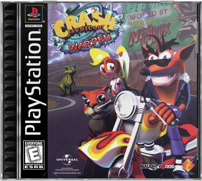 Crash Bandicoot - Warped PS1 Sony Playstation 1 Used Video Game