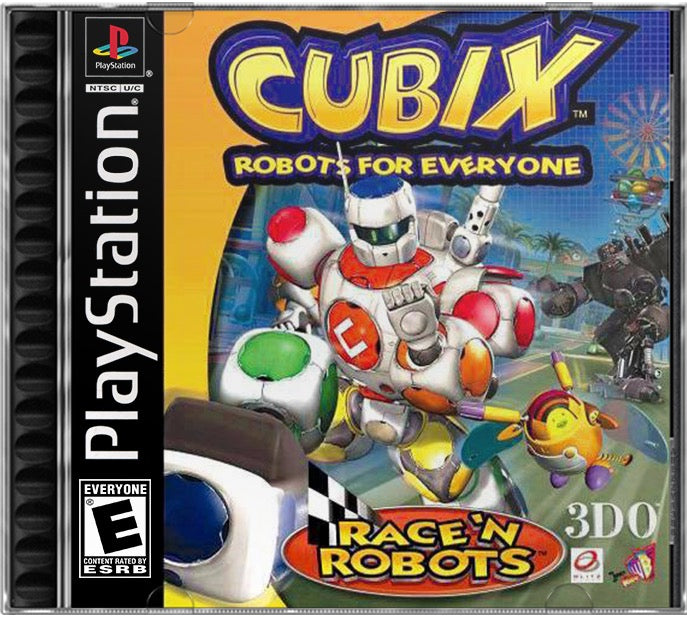 Cubix Robots for Everyone - Race 'n Robots PS1 Sony Playstation 1 Used Video Game