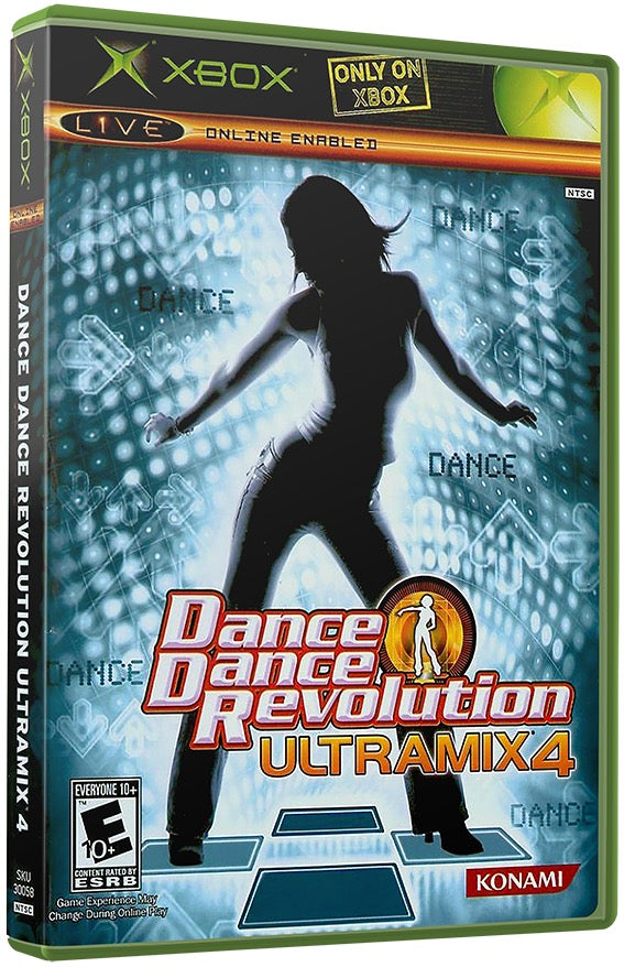Dance Dance Revolution Ultramix 4 Used Microsoft XBOX Original Video Game