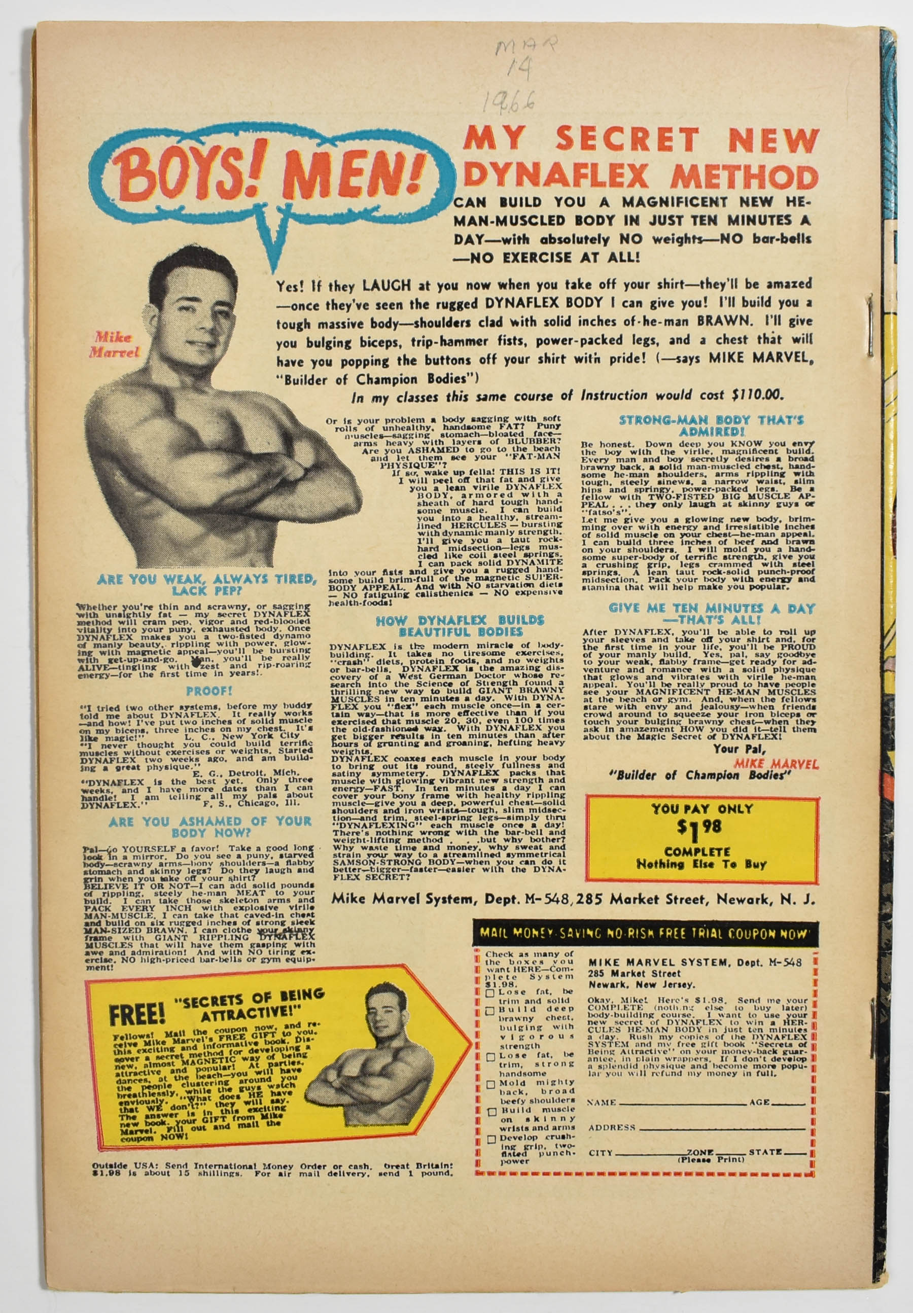 Daredevil Comic Book 14 March 1966 If This Be Justice