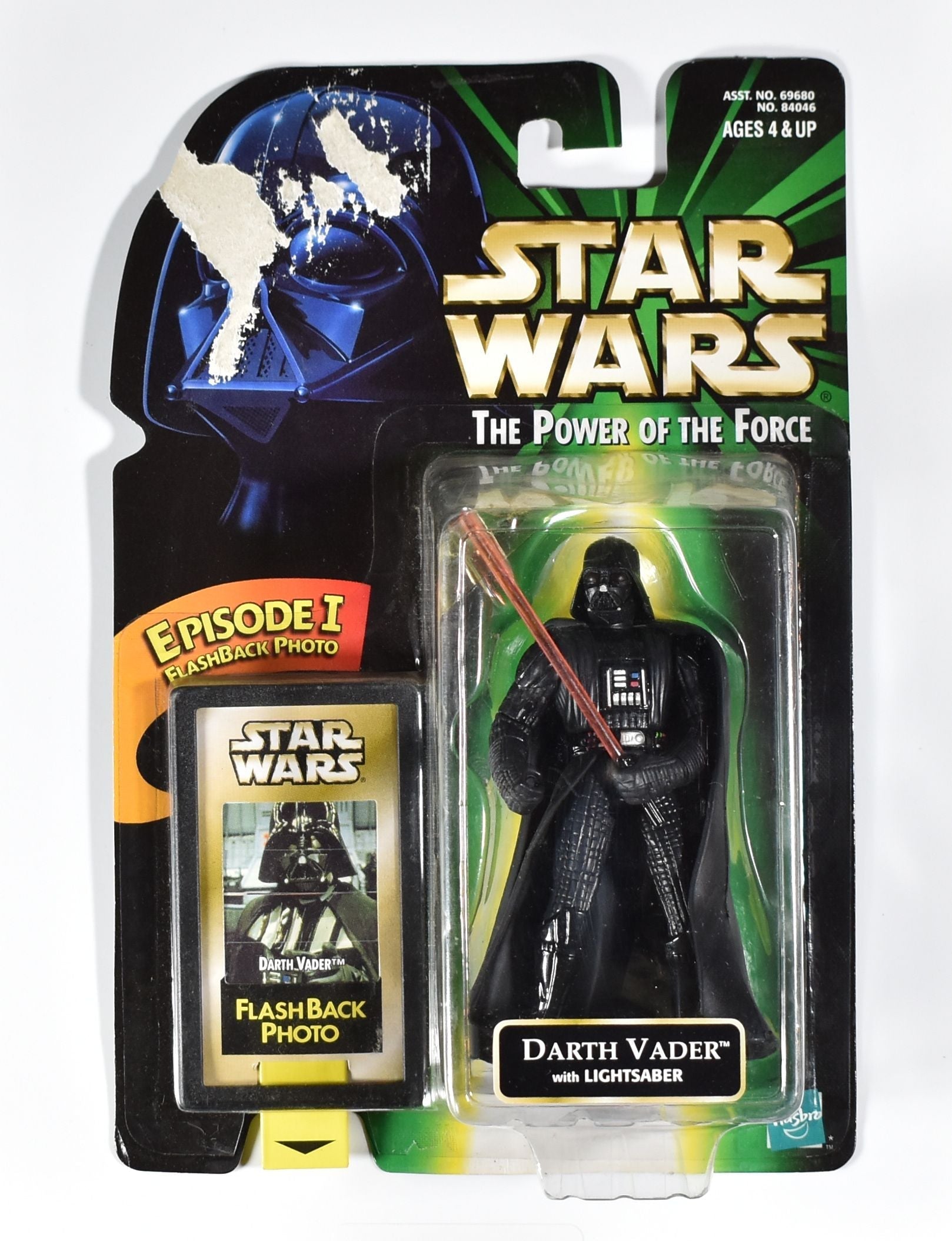 Star Wars Power of the Force Flash Back Photo Darth Vader with Lightsaber Action