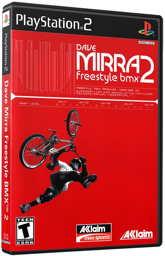 Dave Mirra Freestyle BMX 2 PS2 Sony Playstation 2 Used Video Game PS2
