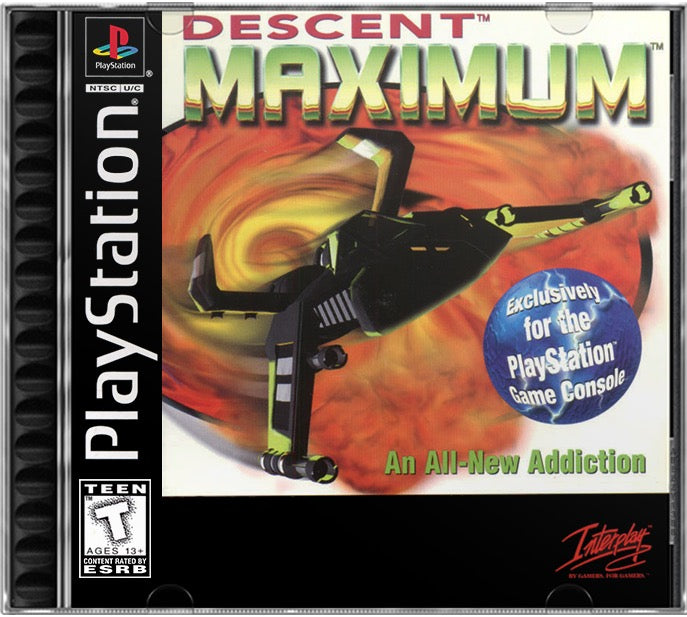Descent Maximum PS1 Sony Playstation 1 Used Video Game
