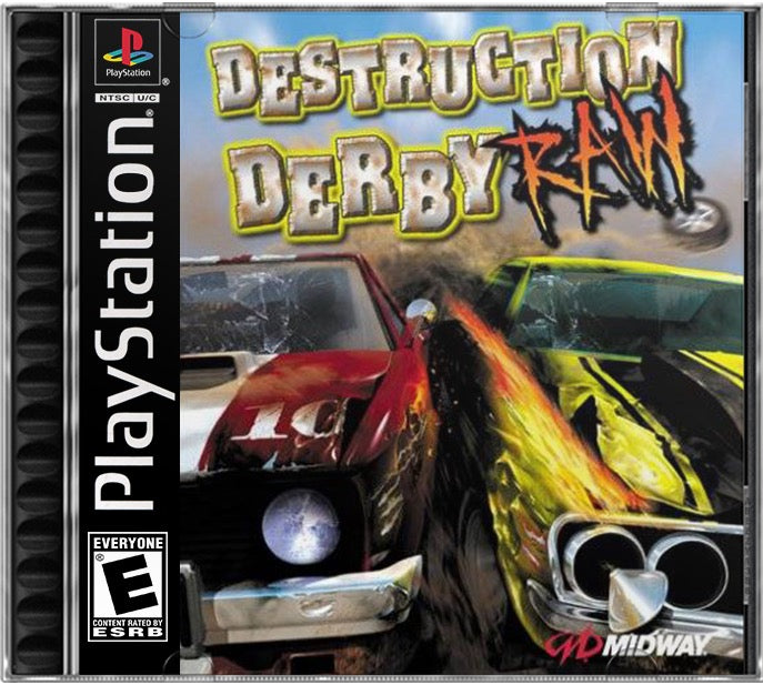 Destruction Derby Raw PS1 Sony Playstation 1 Used Video Game