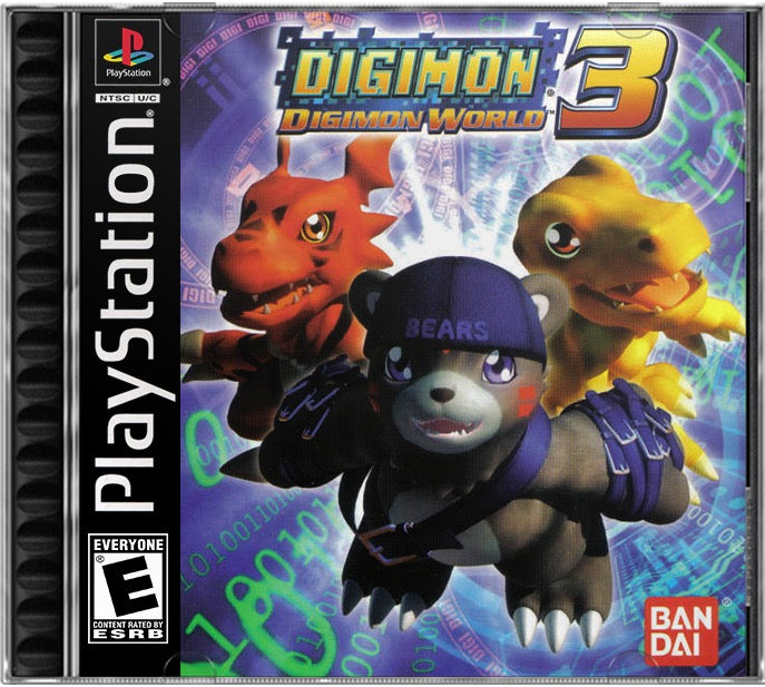 Digimon World 3 PS1 Sony Playstation 1 Used Video Game