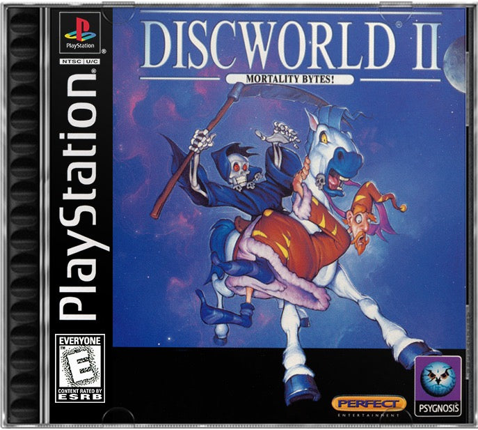 Discworld II - Mortality Bytes! PS1 Sony Playstation 1 Used Video Game