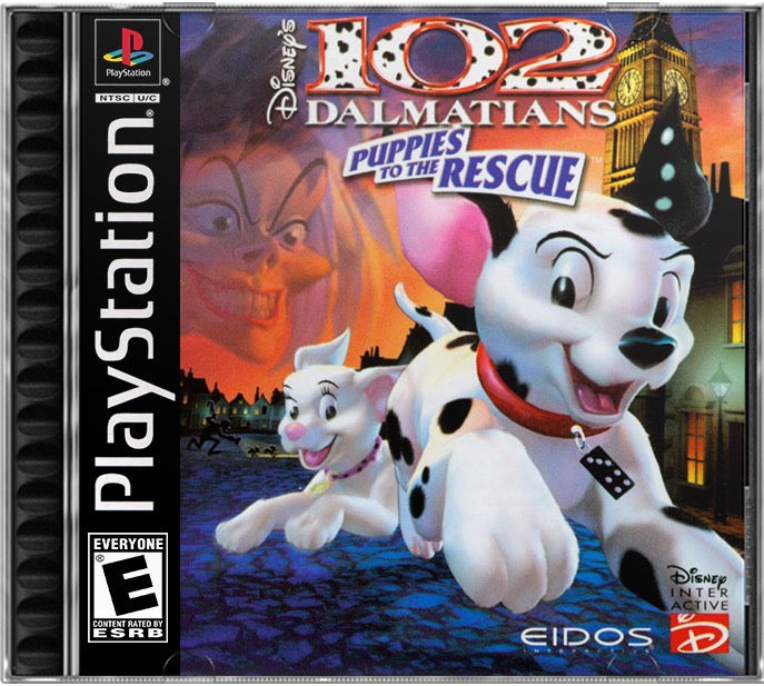 Disney's 102 Dalmatians - Puppies to the Rescue PS1 Sony Playstation 1 Used Video Game