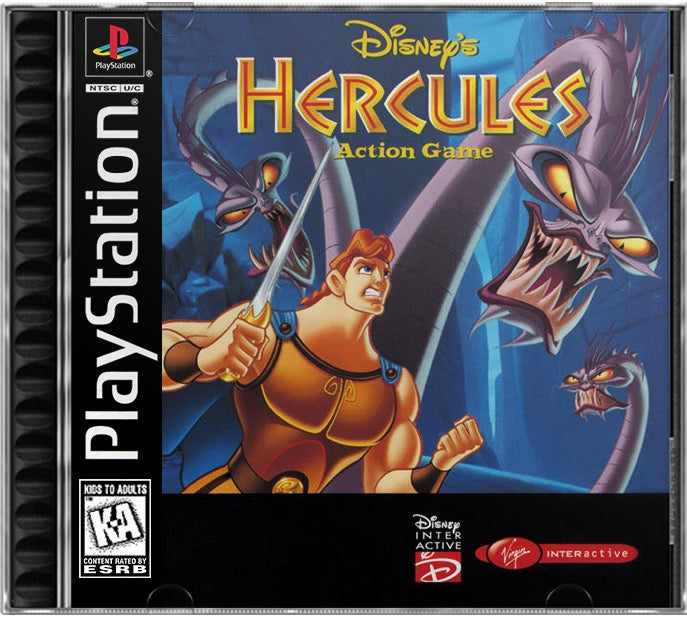 Disney's Hercules Action Game PS1 Sony Playstation 1 Used Video Game