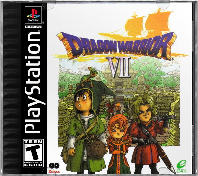 Dragon Warrior VII PS1 Sony Playstation 1 Used Video Game