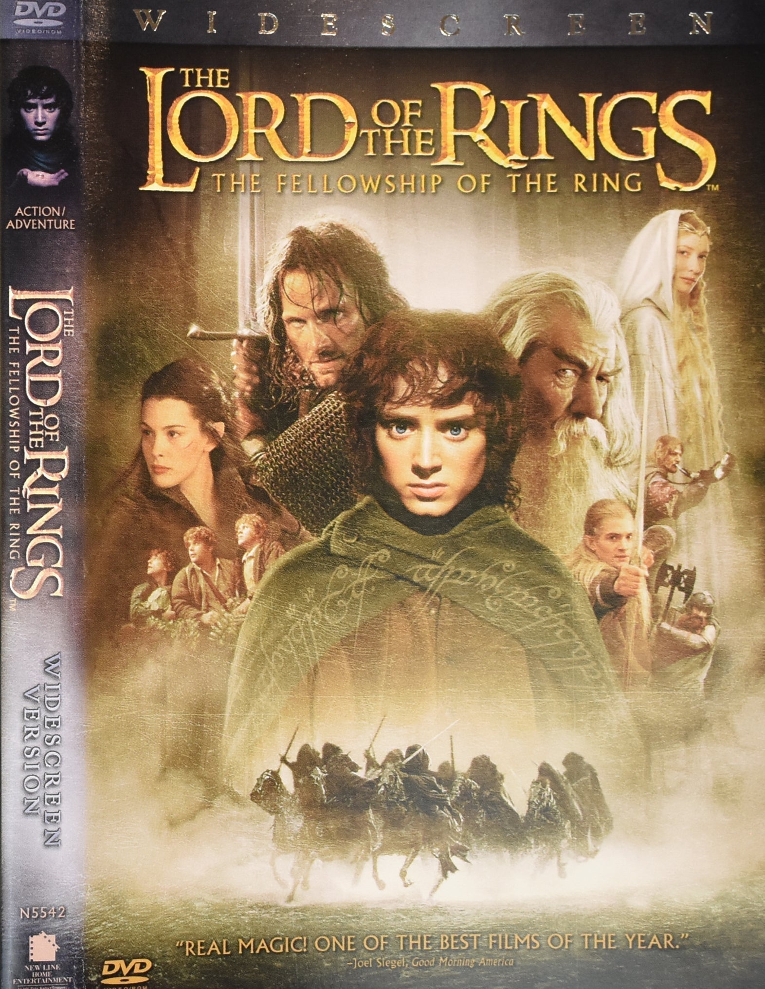 The Lord of the Rings The Fellowship Dvd Movie Used