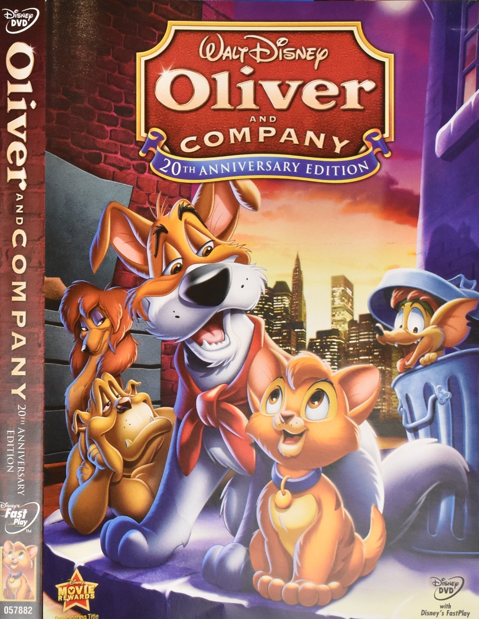 Oliver and Company Dvd Movie Used Disney