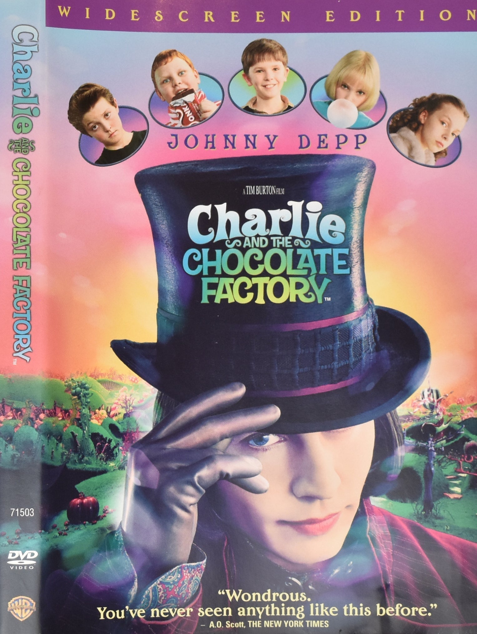 Charlie and the Chocolate Factory Johnny Depp Dvd Movie Used