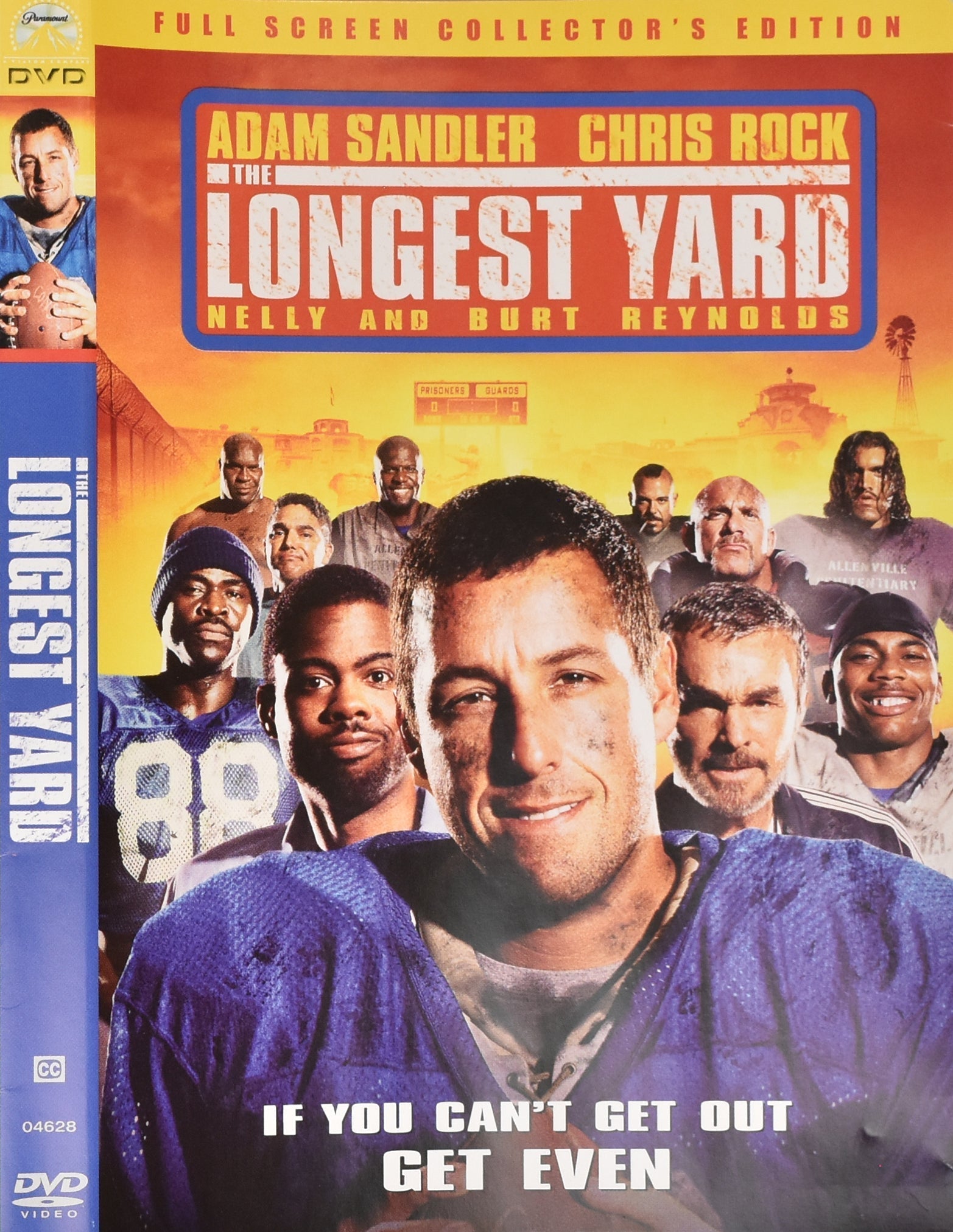 The Longest Yard Dvd Movie Used Adam Sandler