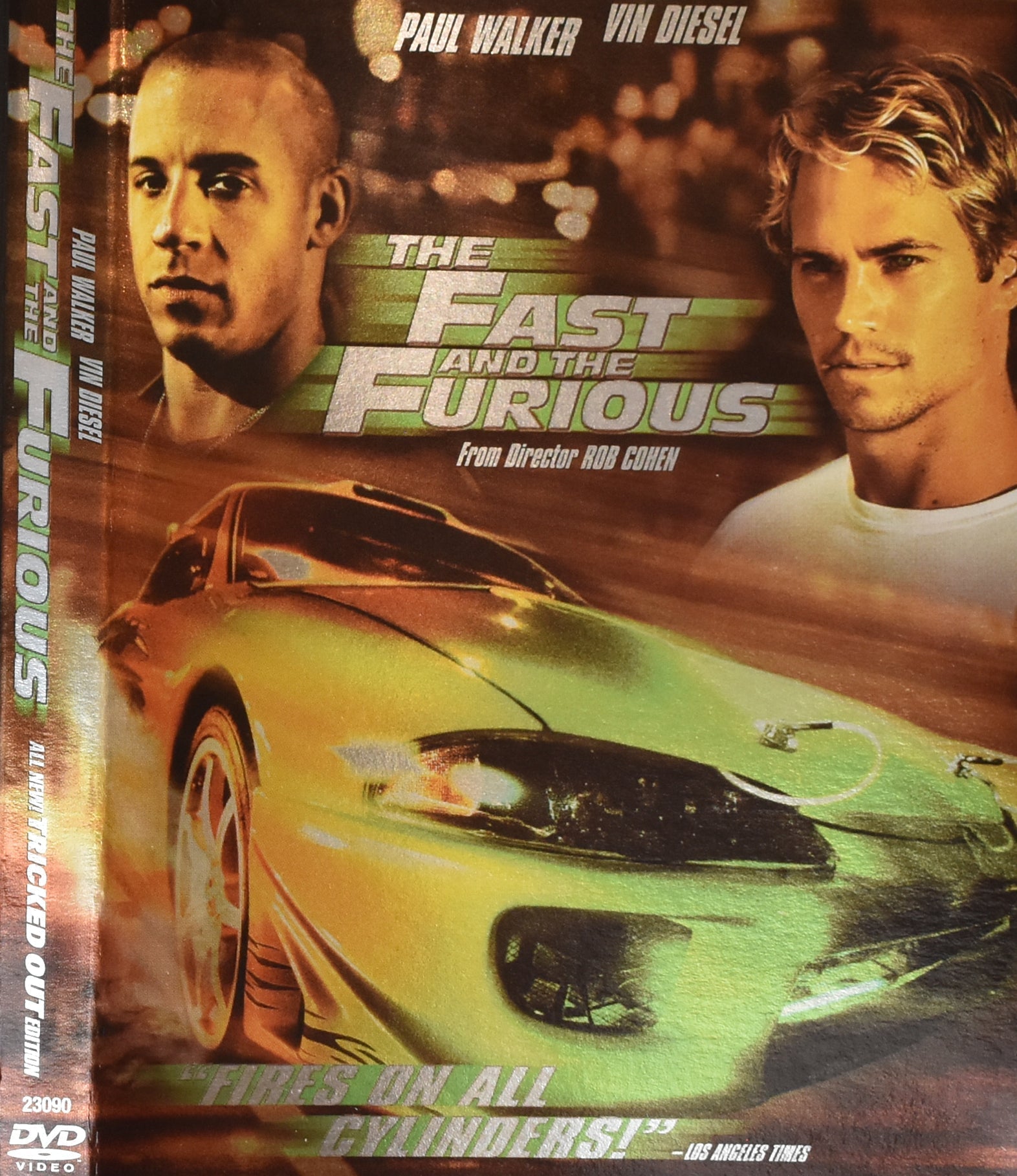 The Fast and the Furious Paul Walker Vin Diesel Dvd Movie Used