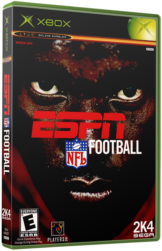 ESPN NFL Football Used Microsoft XBOX Original Video Game