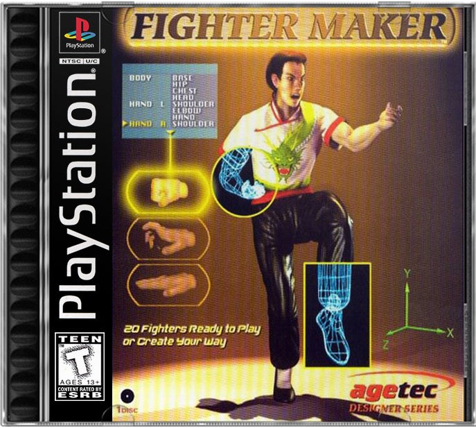 Fighter Maker PS1 Sony Playstation 1 Used Video Game