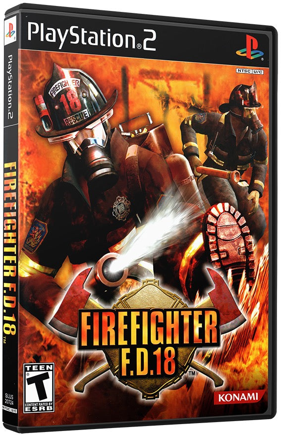 Firefighter F.D. 18 PS2 Sony Playstation 2 Used Video Game PS2