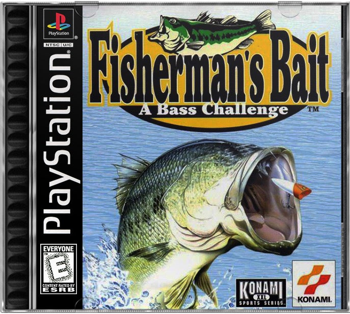 Fisherman's Bait - A Bass Challenge PS1 Sony Playstation 1 Used Video Game