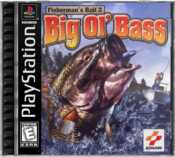 Fisherman's Bait 2 - Big Ol' Bass PS1 Sony Playstation 1 Used Video Game