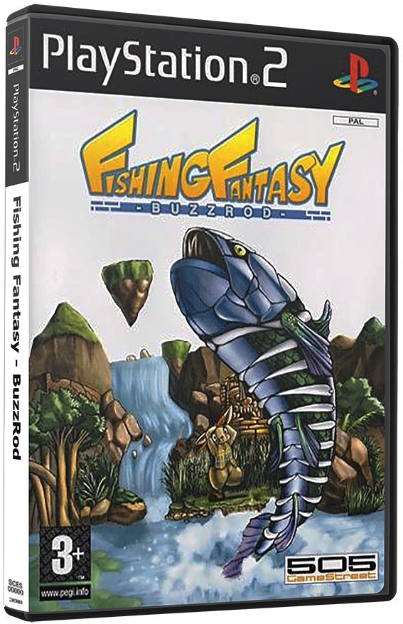 Fishing Fantasy - BuzzRod PS2 Sony Playstation 2 Used Video Game PS2