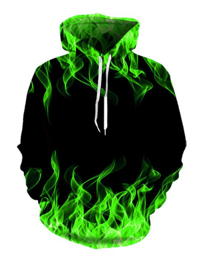 Fire & Flames Hoodie Exclusive Flame Art 5