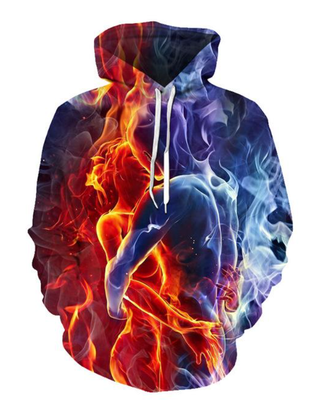 Fire & Flames Hoodie Exclusive Flame Art 12