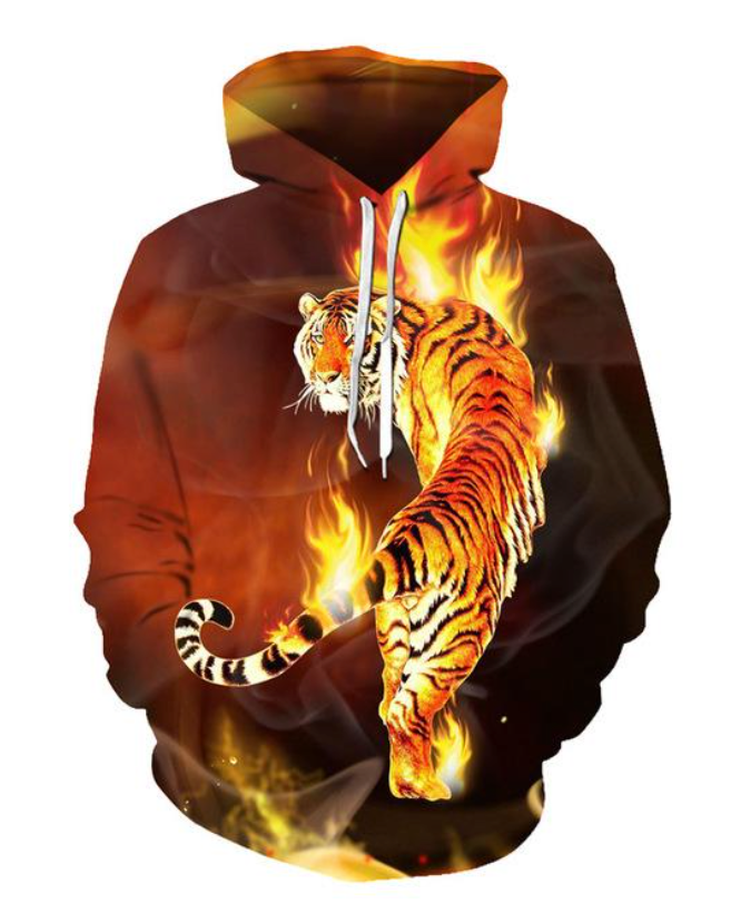 Fire & Flames Hoodie Exclusive Flame Art 15