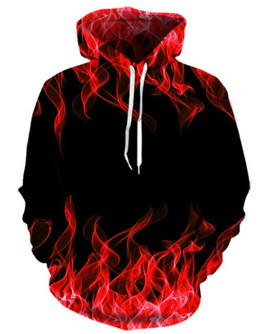 Fire & Flames Hoodie Exclusive Flame Art 1