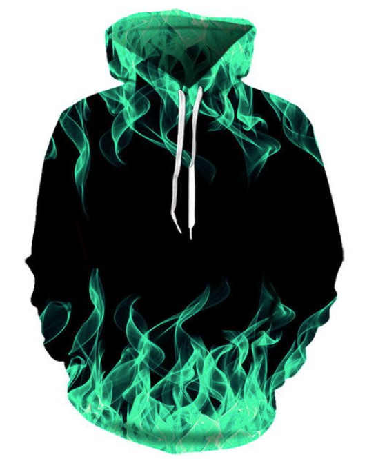 Fire & Flames Hoodie Exclusive Flame Art 4